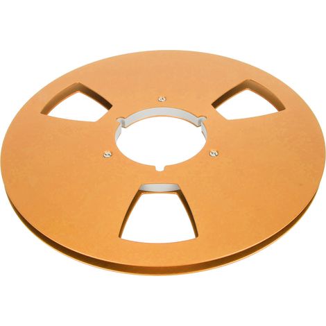 Bobine magnétique 10 pouces 1/4 pouce, 3 trous anti-vent, pour enregistrement audio, couleur dorée
