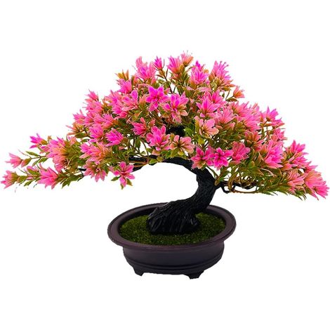 Bonsaï Artificiel en Pots-Arbres Artificiels Décoratifs Réalistes-Pin Japonais-Bonsaï Genévrier-Mini Plantes Artificielles en Plastique pour la Maison,Le Bureau,la Décoration de Jardin Zen (1/5)