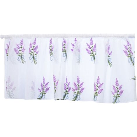 Eujgoov Rideau de café de Cuisine, Polyester, Rideau Court, Rideau de Cuisine, Rideau brodé, Demi-fenêtre Respirant, Rideau Court pour Cuisine, Salle de Bain, Buanderie et Studio (1/5)