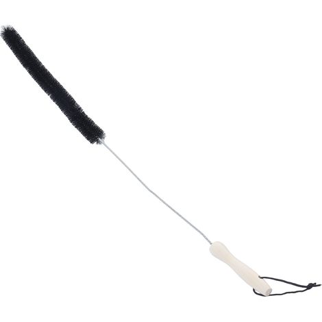 Brosse de Nettoyage pour Conduit de Sèche-Linge en Acier Inoxydable, Brosse Flexible Multifonction pour Tuyau avec Manche en Bois pour Maison (1/5)