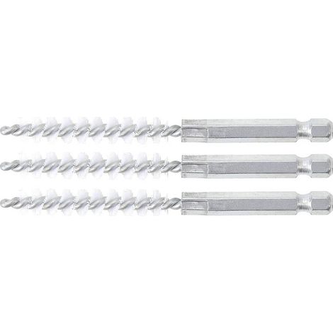 Brosse Plate Nylon 9 mm x 6,3 mm - Lot de 3 pcs - Résistante et Polyvalente pour Nettoyage Précis - D-Work (1/5)