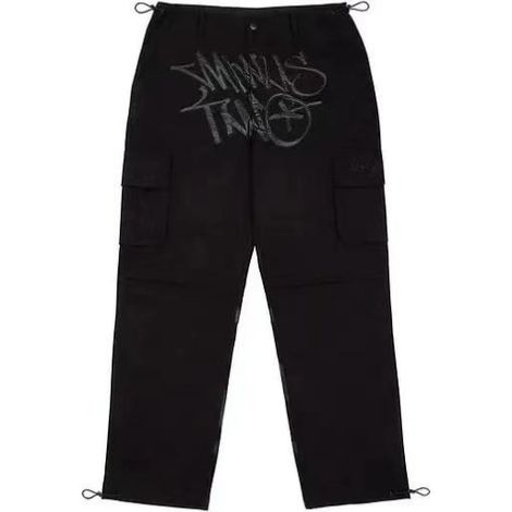 Pantalon Cargo Taille Haute Noir S - Jogger à Poches, Sweat à Pantalon Décontracté, Coupe Slim, Tissu Doux, Unisexe, Mode Streetwear (1/5)