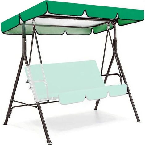 Ersatzüberdachung für 2- und 3-Gartenschaukeln, wasserdichte Regenschutzhülle für Verandaschaukeln, UV-beständig und wasserdicht für Terrasse, Garten und Außenbereich, vertikal, 56 x 47 x 7 Zoll