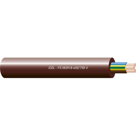 Cavo multipolare FS18OR18 450/750V 4G2.5mmq antifiamma Marrone