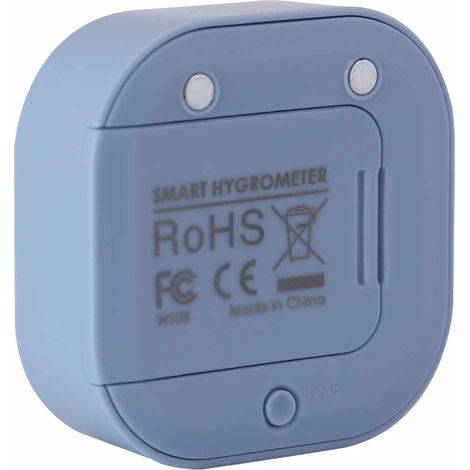 Thermomètre-hygromètre intelligent Bluetooth pour la surveillance de la température et de l'humidité intérieures (maison, garage, serre, bleu). (1/5)