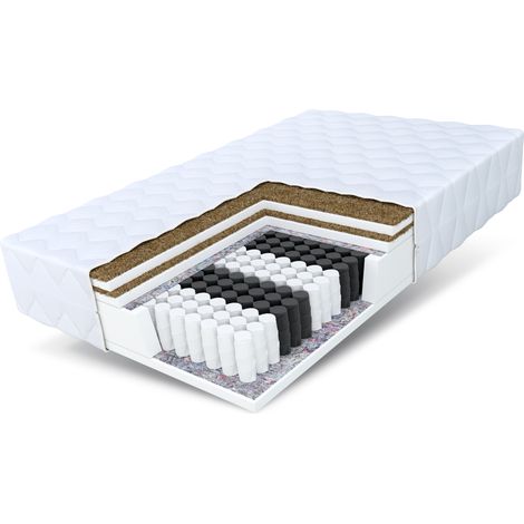 Matratze 180x200 Taschenfederkern 7 Zonen Kokos HOME DOUBLE 21 cm Premium H3 H5 (1/5)