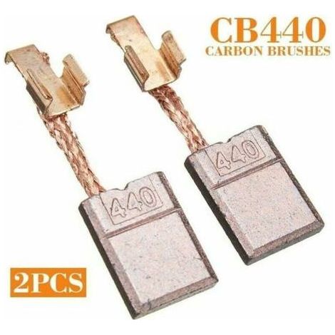 Balais de Charbon pour Moteur Makita CB-440 - Compatible avec 18 DHP456, DDF456, BDF452, DTD14 (1/4)