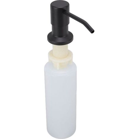 Distributeur de savon pour évier en acier inoxydable 304 de cuisine, distributeur de savon rotatif à 360 ° intégré, distributeur de liquide vaisselle (1/5)
