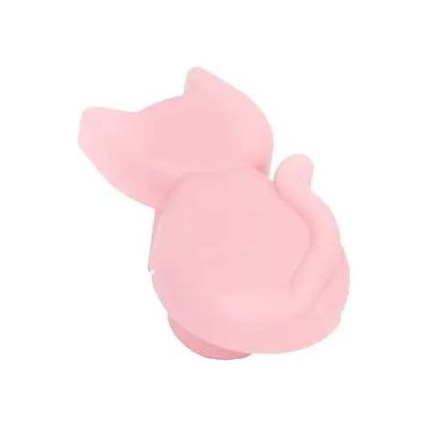 Pomolo Gatto Plastica Rosa (1/2)