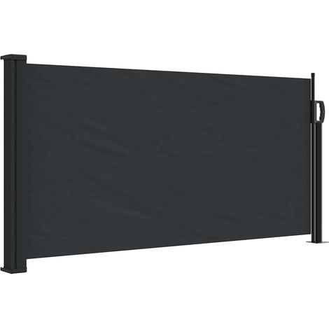 Store Banne - Auvent latéral rétractable noir 100x500 cm fr10582 - Maison La Vie (1/5)