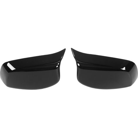Coque de rétroviseur extérieur gauche/droite (référence 51167078360) pour BMW Série 5 et 6 E60, E61, E63 et E64 (2003-2007), noir brillant. (1/5)