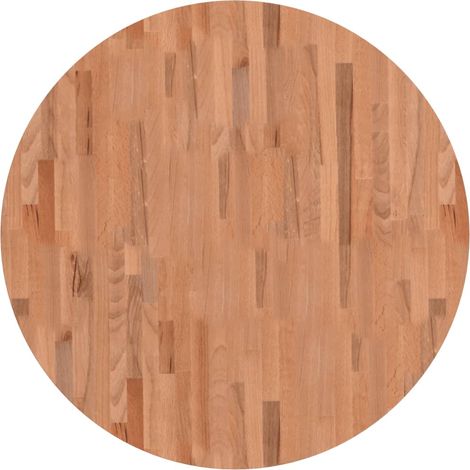 Dessus de table Dessus de bureau Plateau de table Ø90x2,5 cm rond bois massif de hêtre (1/5)