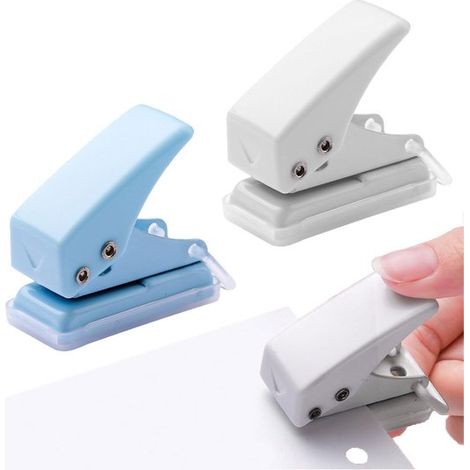 Dailygoody – Mini-Locher – 2-teiliger tragbarer Locher – Perfekt für Büro und Schule – ideal für DIY-Projekte – kompakt und leicht (1/5)
