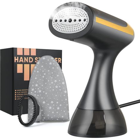 Vaporizzatore per indumenti, vaporizzatore da viaggio da 1500 W, ferro da stiro verticale portatile con serbatoio dell'acqua da 300 ml, vaporizzatore verticale a riscaldamento rapido per tessuti e tes (1/5)
