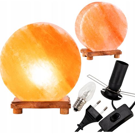 AURORA Salzkristalllampe mit Luftionisator für Schreibtisch oder Schrank