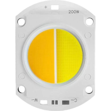 Set aus 5 Hochleistungs-200W-Bicolor-COB-LED-Strahlern (3200K und 6500K) für die Außenbeleuchtung. (1/5)