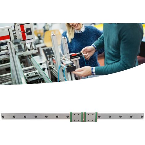 Rail linéaire en acier inoxydable avec bloc élargi pour machine-outil MGW9C-400-2R, glissière à billes. (1/5)