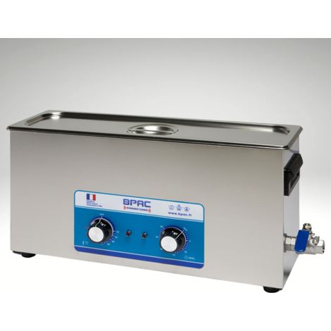 Bpac – Nettoyeur à ultrasons 10L – Cuve inox 360x330x150mm – 540W ultrasonique – Minuterie 0-30min – Pour nettoyage pièces mécaniques et bijoux