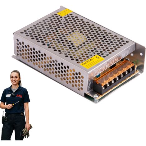 Alimentatore per strisce LED CCTV 12V 100W 8.3A IP20 AKS (1/4)