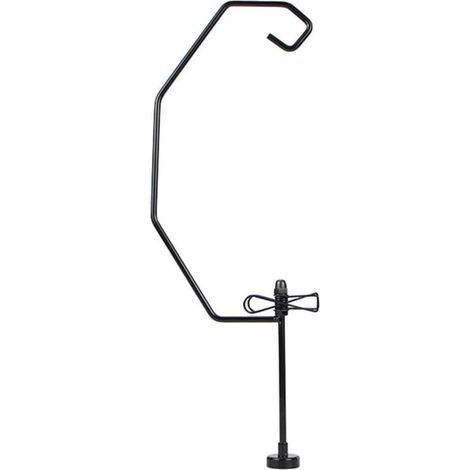 Magnetischer Campinglampenhalter – Robuster Eisenlampenhalter zum Aufhängen an einem Zelt – Tragbare Outdoor-Leuchte – Schwarz (1/5)