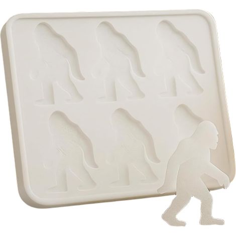 à glaçons en silicone avec 6 cavités - forme de grands pieds Pour les (1/5)