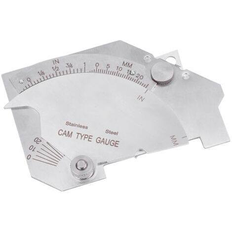 Regla de inspección de soldadura, calibre de leva de puente resistente al desgaste (1 pieza), duradero para juntas de superficies soldadas. (1/5)