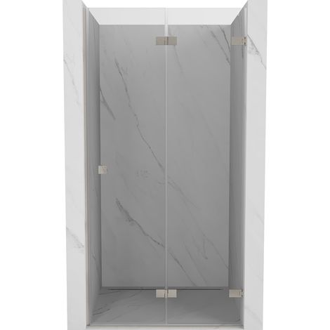 Mexen Lunar-F porte de douche pliante droite 50 cm, transparent, nickel brossé - 836-050-000-97-00-P (1/5)