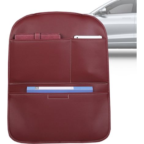 Coussin anti-chocs pour dossier de siège de voiture, protection contre les coups de pied pour le dossier de la voiture avec espace de rangement, coussin anti-chocs pour le dossier de la voiture, sac (1/5)