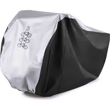 Housse pour 3 vélos - Protection pluie et imperméabilité - Résistante aux intempéries et à la poussière-AquaForge (1/5)