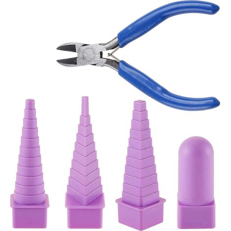 Flachzange mit Nylonspitzen zum Wickeln von Metalldraht (5 Stück)