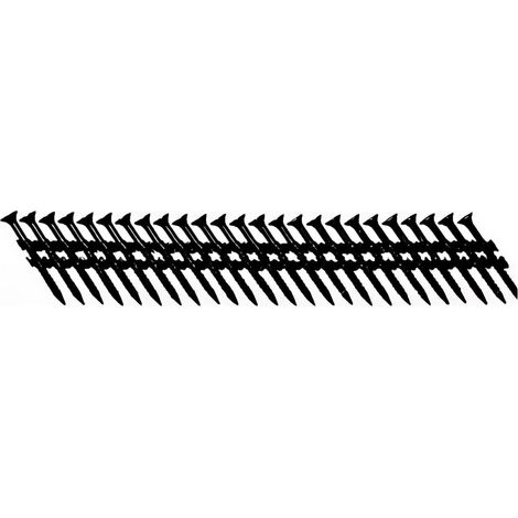 930 pointes en bande collée 34° D. 2,8 x L. 38 mm FasCoat Noir - 342838FSB Alsafix (1/2)
