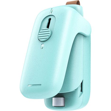 Lot de 2 mini scelleuses de sacs portables avec coupe-sac intégré, machine de soudure thermique pour sachets alimentaires (1/5)