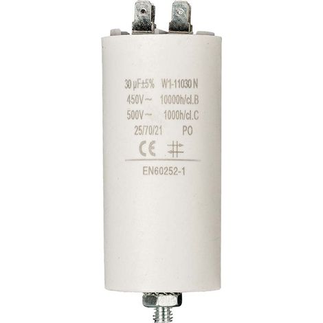 Nedis Multipack Kondensator / 30 uF / 450 V / Faston / 10 Stück - 10 Stück