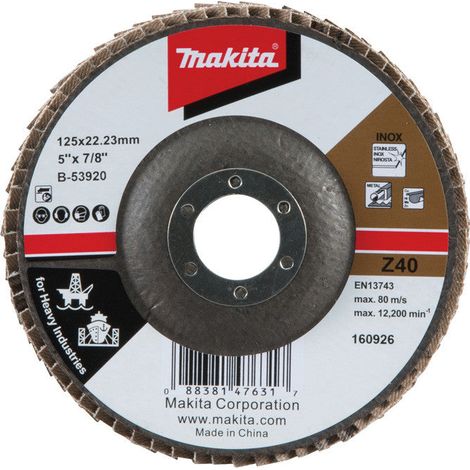 Plateau à lamelles MAKITA B-53920 125 Z40 (1/2)