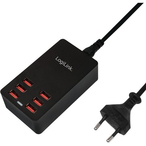 LogiLink PA0139 Caricabatterie per dispositivi mobili Universale Nero AC Interno (1/5)
