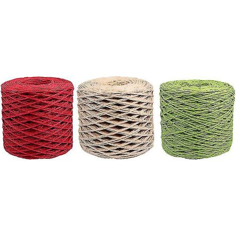 3 rouleaux de ficelle de raphia (1/3)