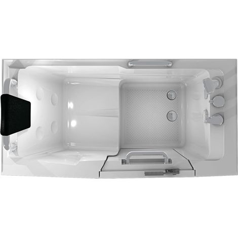 Senioren Sitzbadewanne Sitzwanne Badewanne mit Tür Pool S07-B-L 140cm