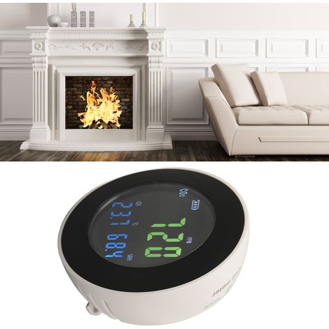 HT-501 Tragbares Heim-Temperatur- und Feuchtigkeitsmessgerät für brennbare Gase, CO2-Konzentrationsdetektor und Alarm (Europäischer Standard 100-240 V) (1/5)