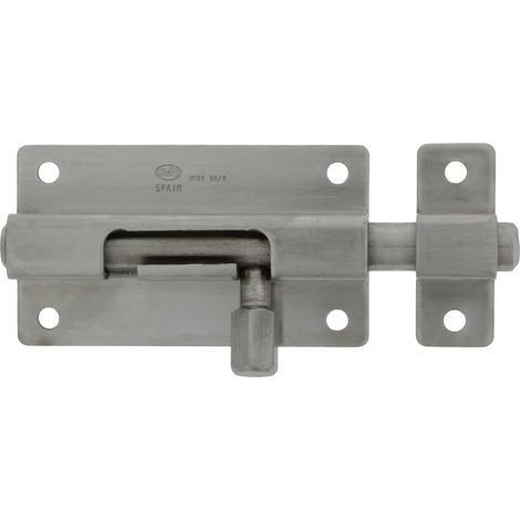 Verrou Pour Porte Acier Inoxydable 18/8 Résistant à la Corrosion Installation Facile Sécurité Intérieure et Extérieure Charnière Décoratif Argent Métallique 65 mm (1/5)