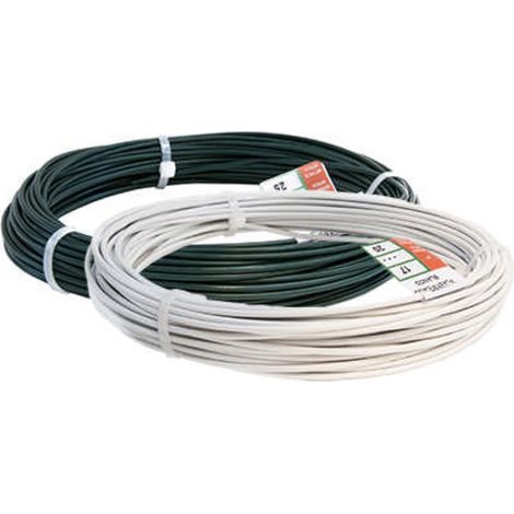 Weiß gefütterter Draht, 25 m x 3 mm Rolle