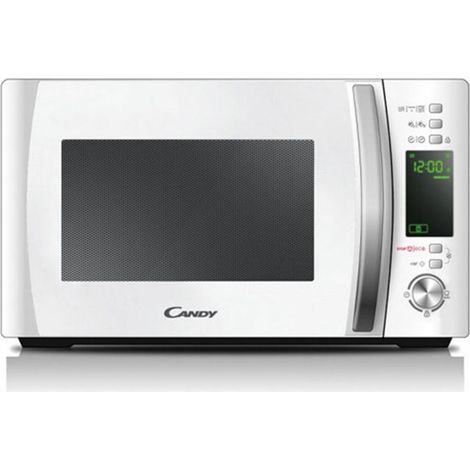 Candy CookinApp CMXG20DW, Mikrowelle mit Grill, 20L, Digital, App simply-Fi, 5 Leistungsstufen, 40 Automatikprogramme, Drehteller 25,5cm, Express Cooking, 700W/1000W, White