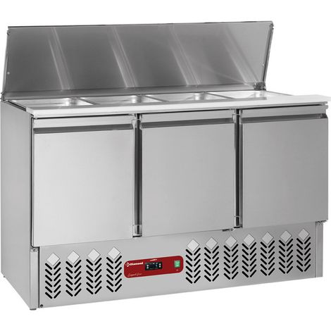 Saladettes à couvercle 4 x GN1/1 + réserve GN1/1 - Diamond (1/3)