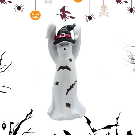Small Resin Ghost Statue  Halloween Resin Ghost Statue  Creative Ghost Decor  Spooky Resin Ghost, Halloween Ghost Statue, Decorative Ghost Figure, Ghost Home Decor, Whimsical Ghost Statue (1/4)