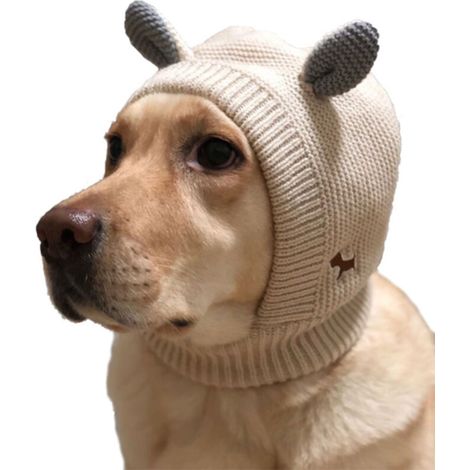 Joli bonnet de Noël chaud pour chien avec oreilles (1/5)