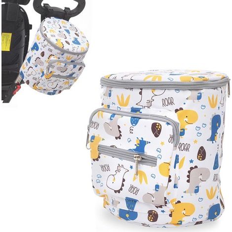 Borsa da manubrio, borsa rinforzata per bicicletta per bambini, cestino da manubrio con due fibbie in plastica, accessori per bicicletta per ragazze, accessori per bicicletta, per tricicli, R (1/5)