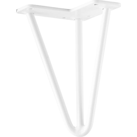 Möbelbein FS004 175 mm glänzend weiß SANS MARQUE