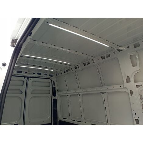 Éclairage LED 2 x 50 cm pour cabine de voiture et fourgonnette – Résistant à l'humidité – Installation facile avec ruban adhésif double face