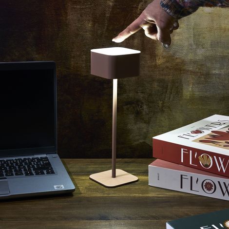 Lampe - HOME DECO FACTORY - Tactile - Rechargeable - Beige (1/5)
