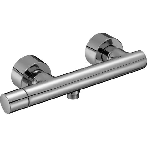 Robinet mitigeur mural pour douche avec cartouches de disques céramiques, raccords muraux et garnitures Installation facile E8962-CP (1/3)