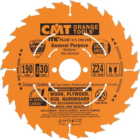 271.190.24M LAME CIRCULAIRE ULTRA-ITK 190X1.5X30 Z=24 (1/3)